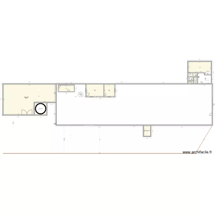 cuverie 2 petit Bungalow. Plan de 10  et 355 m²