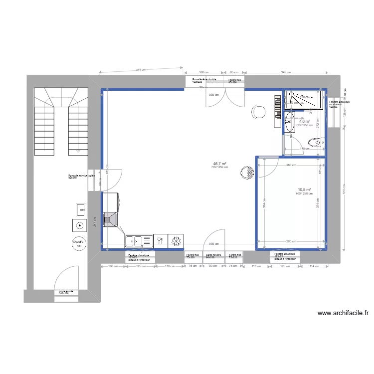 plan 2.7 sans meubles. Plan de plan 2.7 sans meubles. Plan de
