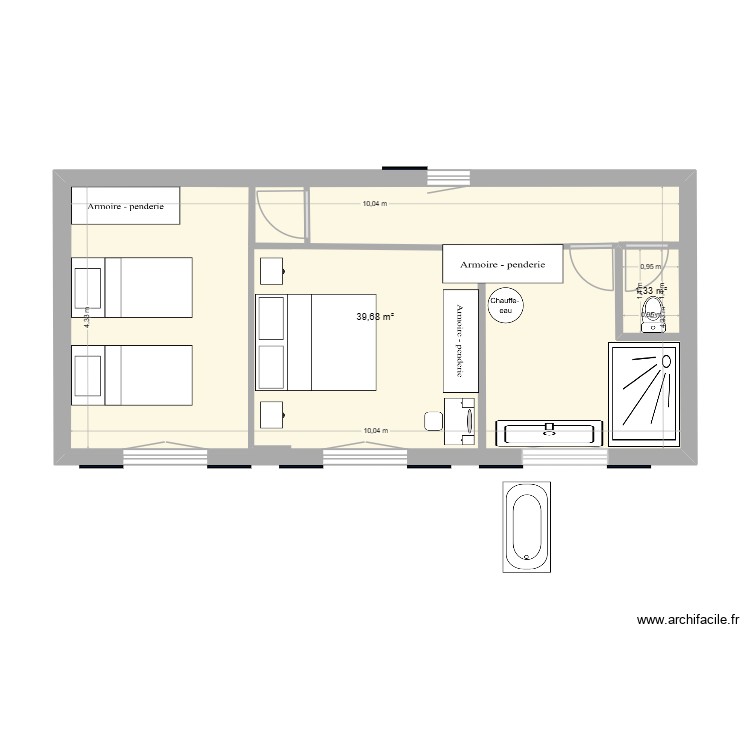 CHAMBRES RDC. Plan de 0 pièce et 0 m2