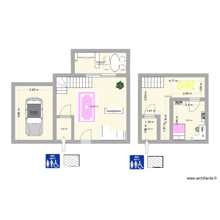 Hermione. Plan de 0 pièce et 0 m2