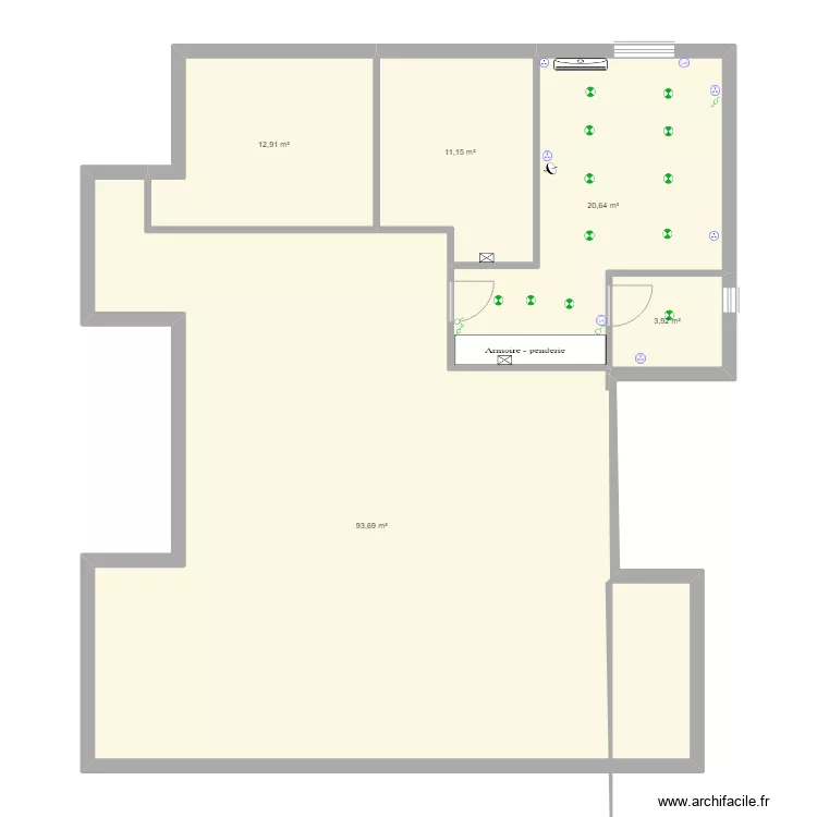 amine masmoudi. Plan de 5  et 142 m²