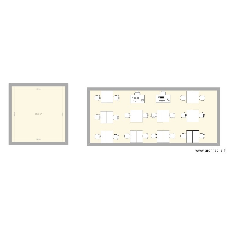 BURO6 - individuelle couple 140. Plan de 0 pièce et 0 m2