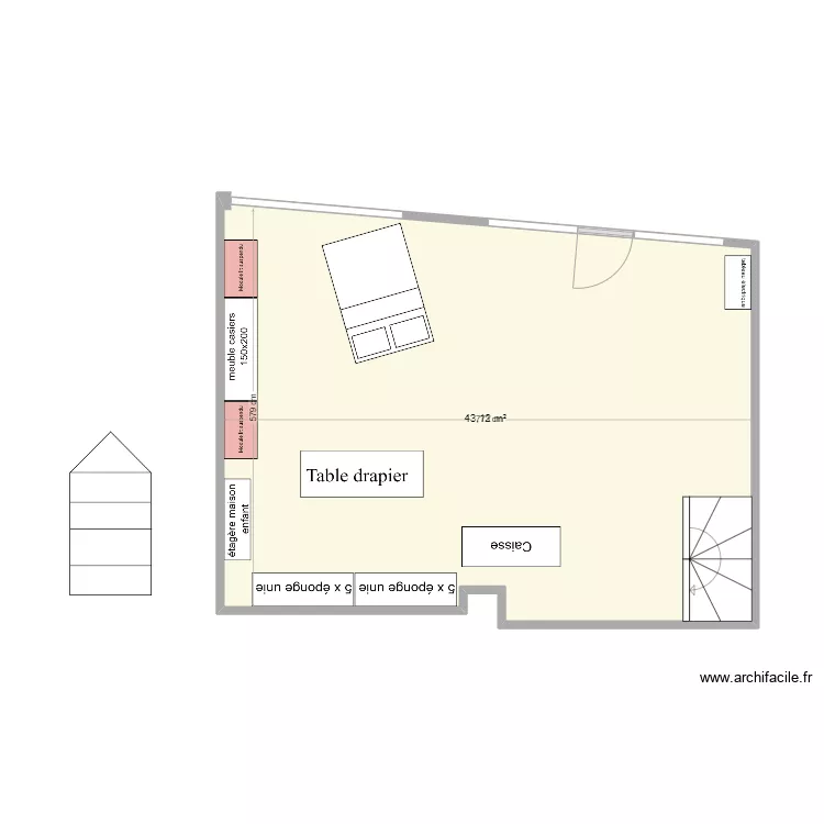 Riom meubles. Plan de 