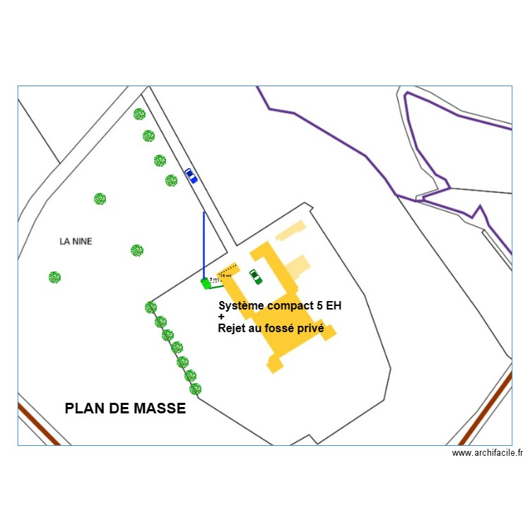 De Lassus. Plan de 0 pièce et 0 m2