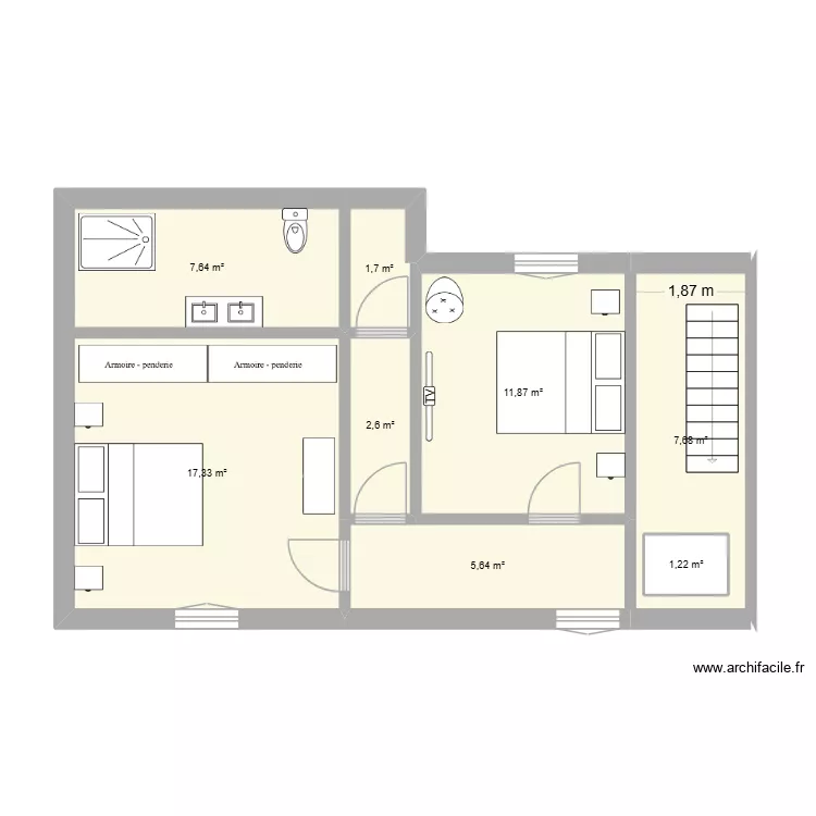 etage 1. Plan de 8 et 57 m² etage 1. Plan de 8 et 57 m²