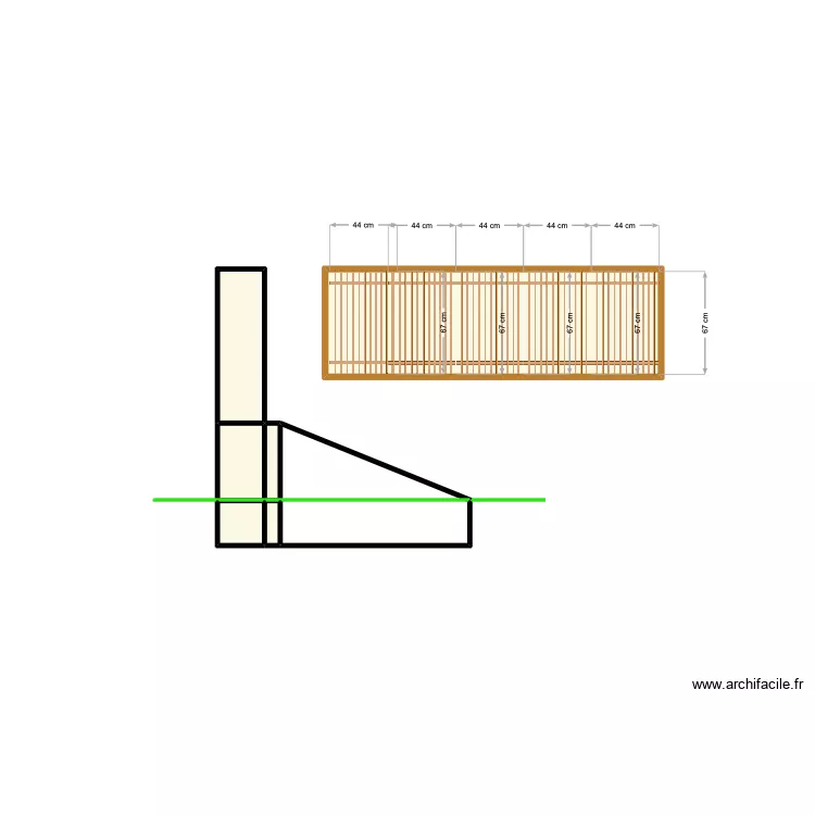 TROP PLEIN 2. Plan de 7 pièces et 2 m²