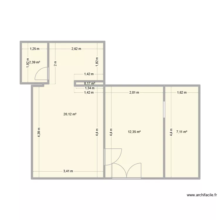 atelier 14 B. Plan de 