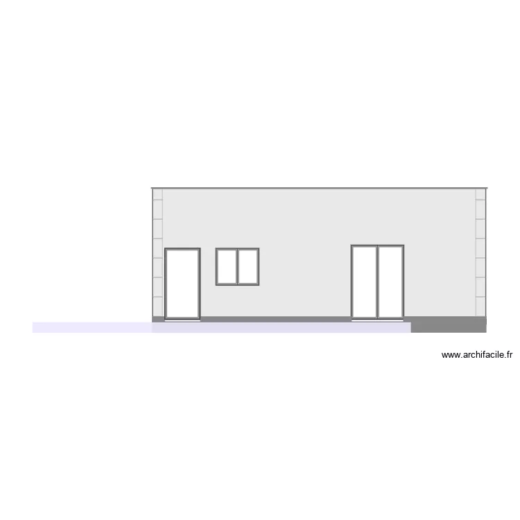 DECO FACADE SUD. Plan de 