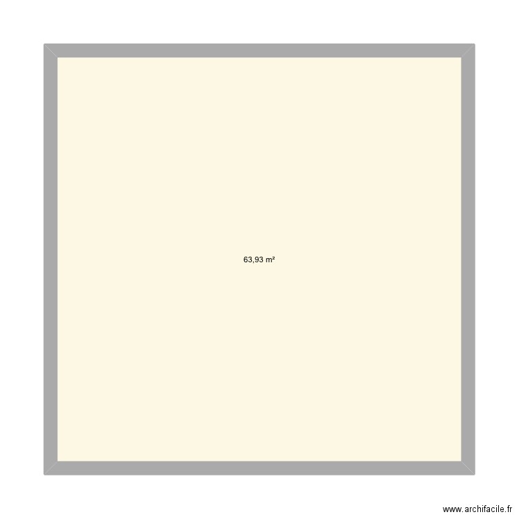 Maison 1. Plan de 1 pièce et 64 m2