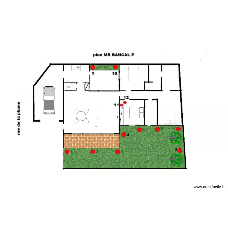 plan bancal. Plan de 