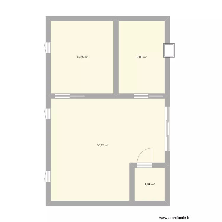 appartement paul vallier. Plan de 