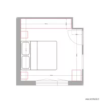 Plan projeté chambre V2