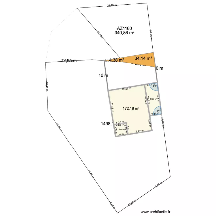 PISCINE 2. Plan de 3  et 229 m²