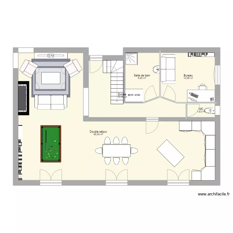 Maison - RdC. Plan de 