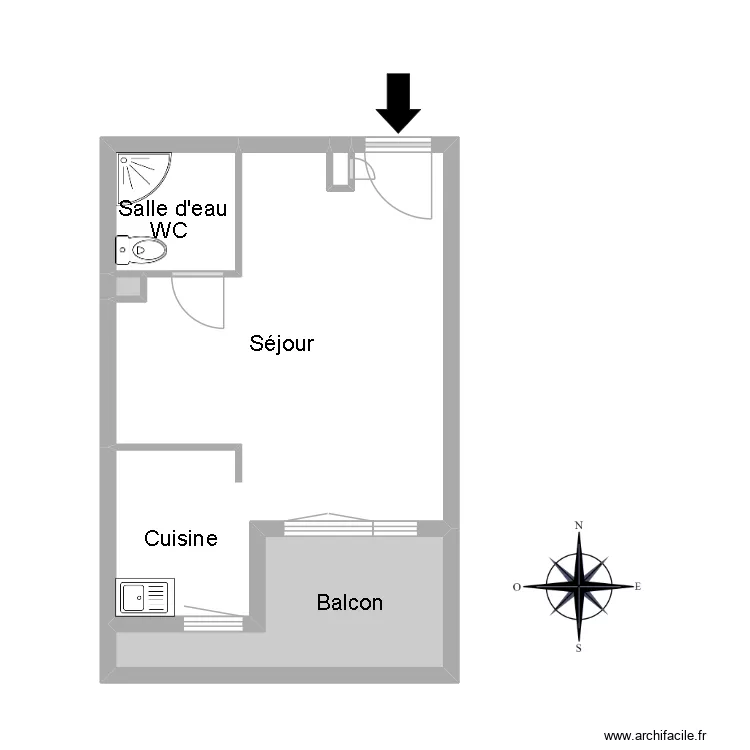 51036 FLECHE. Plan de 5  et 29 m²