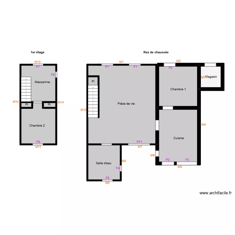Guimet dpe. Plan de 9  et 83 m²