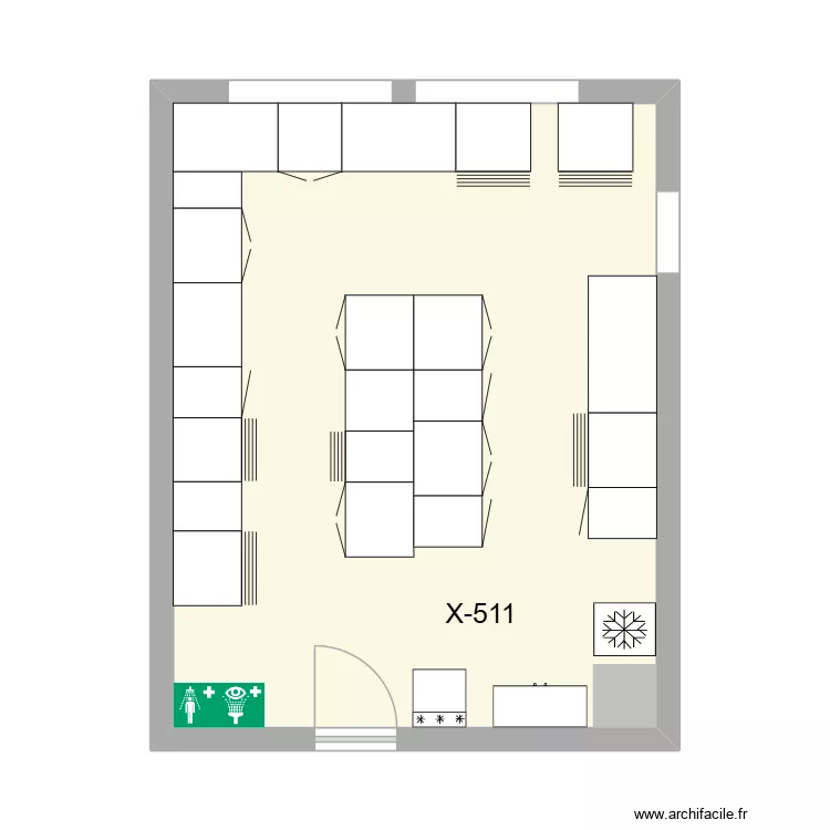 X-511. Plan de 1 et 36 m² X-511. Plan de 1 et 36 m²