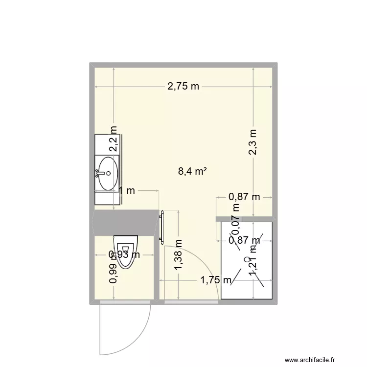 SALLE DE BAIN ETATGE 2. Plan de 