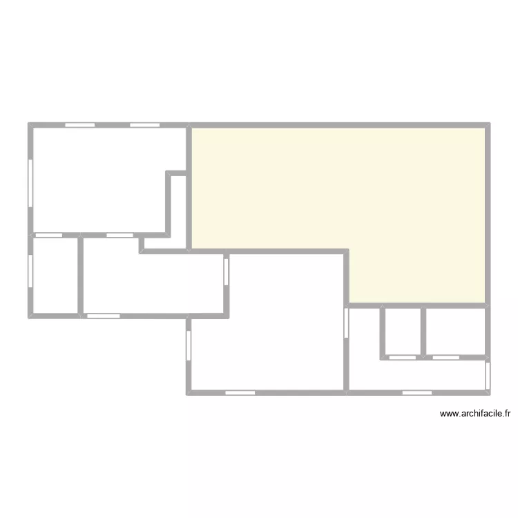 Rez Faux. Plan de 6  et 90 m²