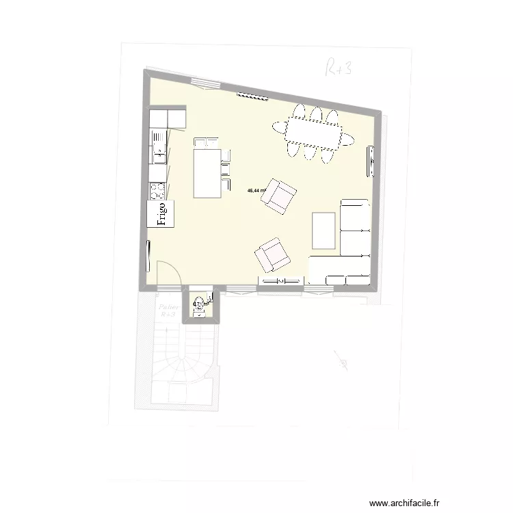 Levis Salon. Plan de 