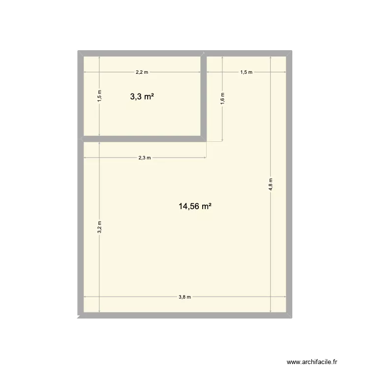 bureau. Plan de 4 et 18 m² bureau. Plan de 4 et 18 m²