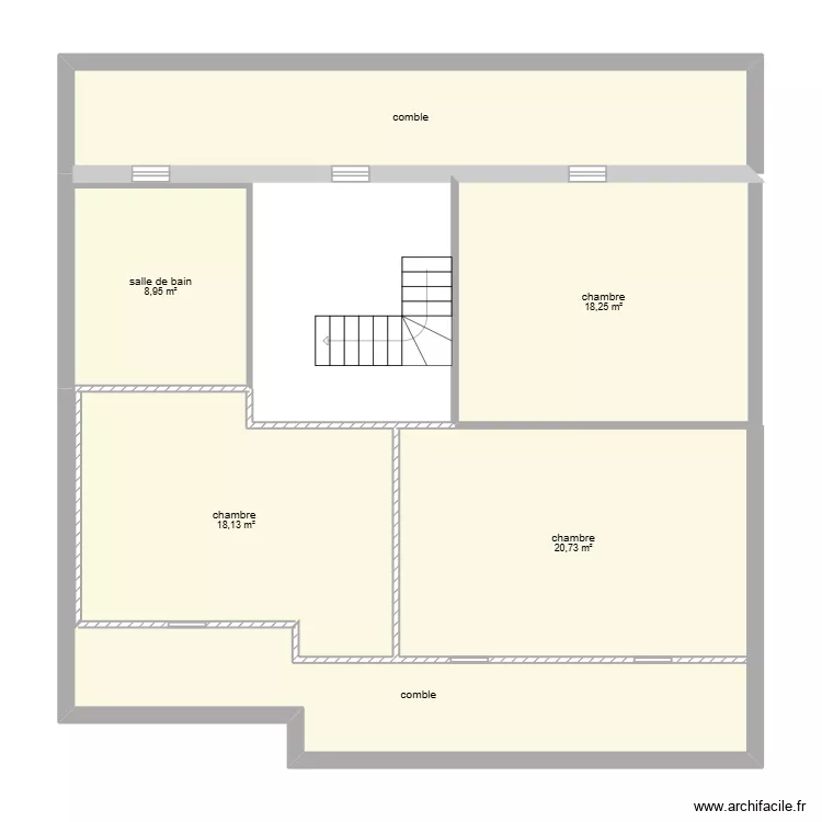 Ozoir 1er &eacute;tage 29/3/2026 16h58. Plan de 6  et 98 m²