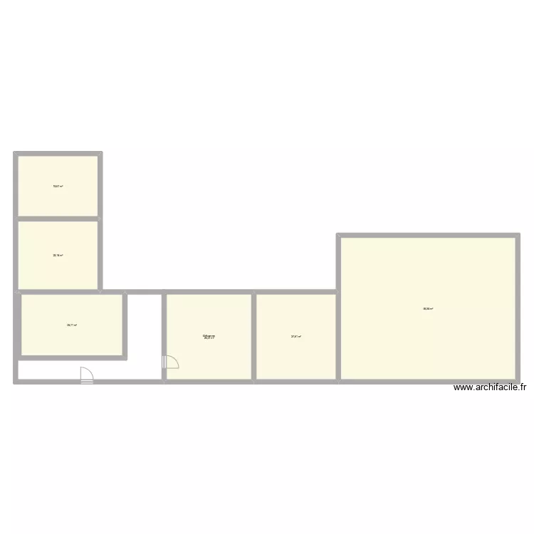 3 la meuli&egrave;re 44270 PAULX. Plan de 