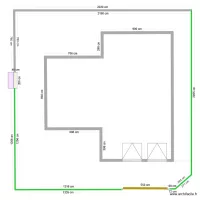 Plan clotures et portail avec maison