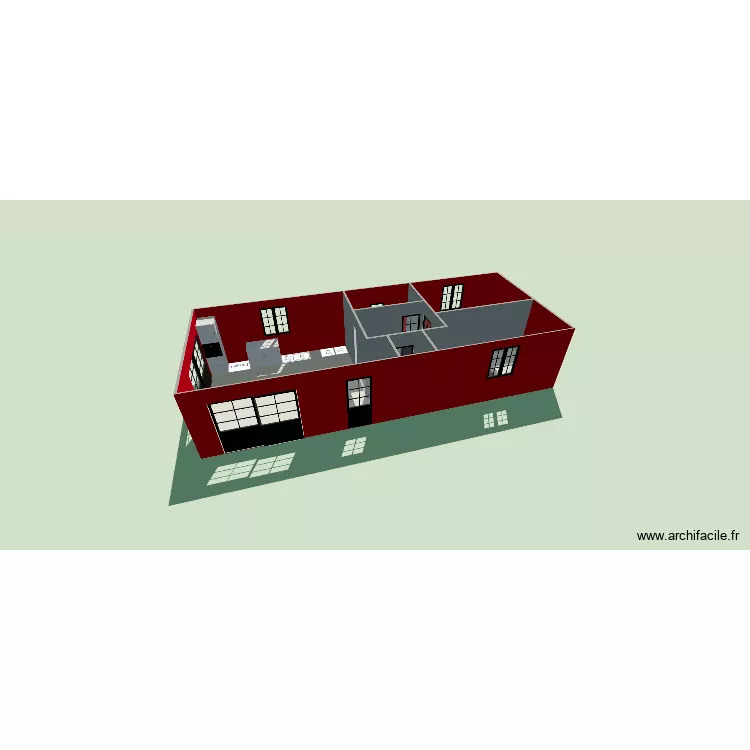 container 1. Plan de 6 et 56 m² container 1. Plan de 6 et 56 m²