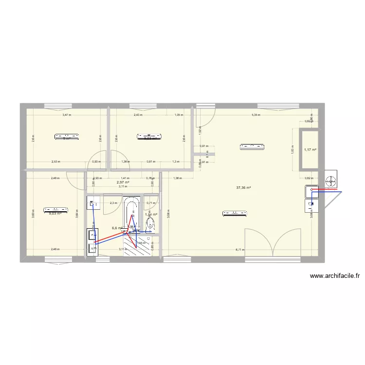 ST PRIEST pLOMBERIE. Plan de 