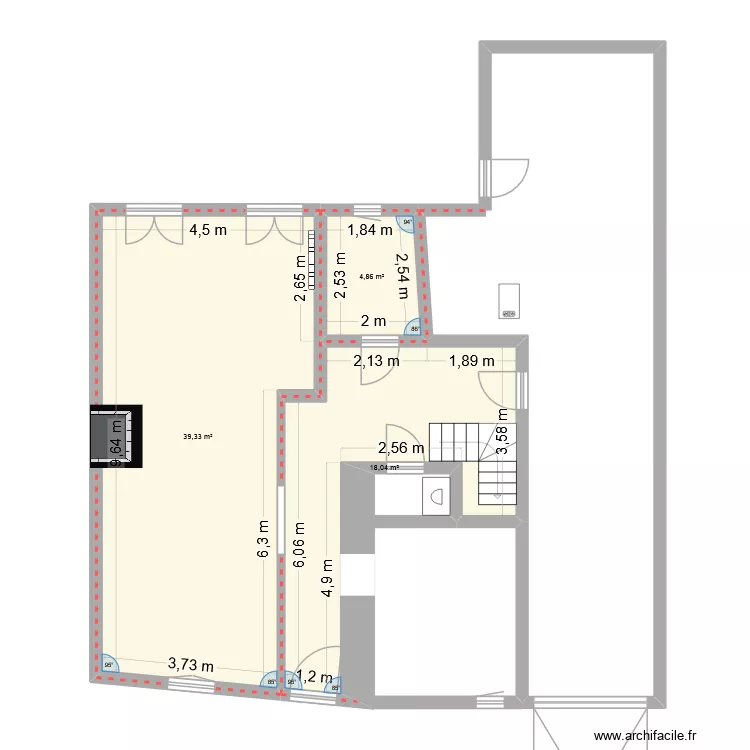 CUVRY - RDC. Plan de 3 Pièces et 62 m² CUVRY - RDC. Plan de 3 Pièces et 62 m²