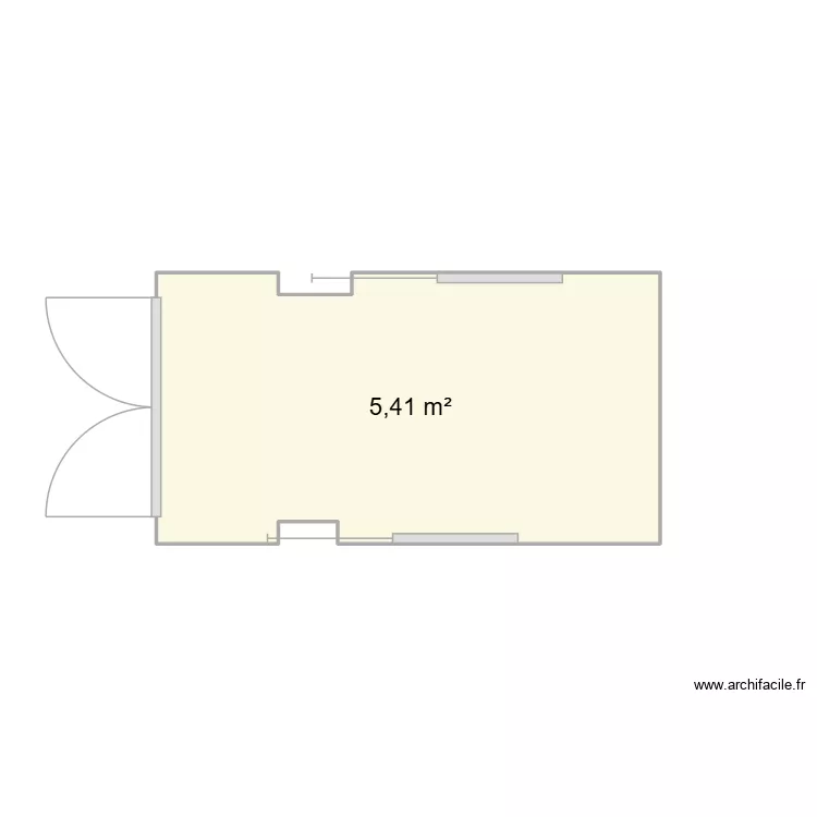 Tah. Plan de 1  et 5 m²