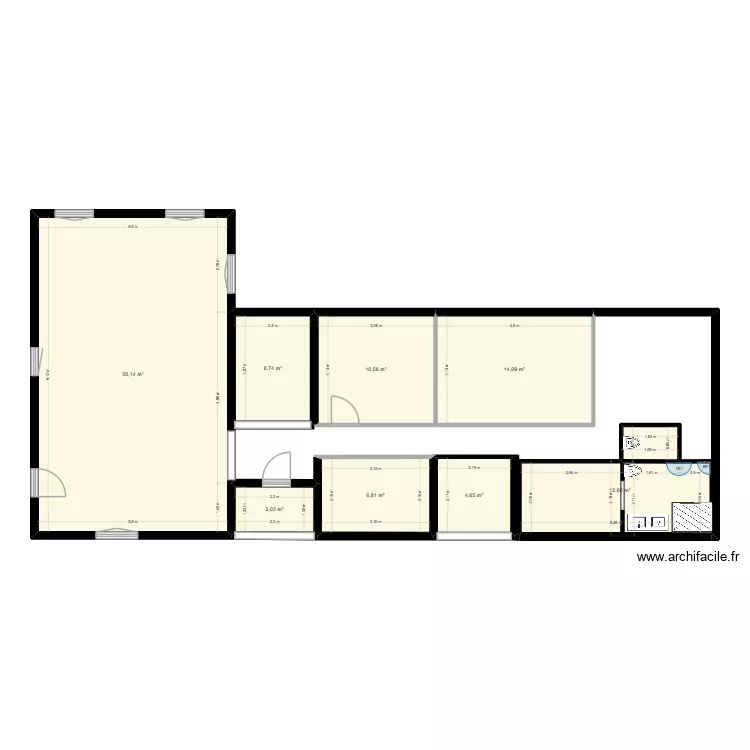Vallon 2. Plan de 8  et 109 m²