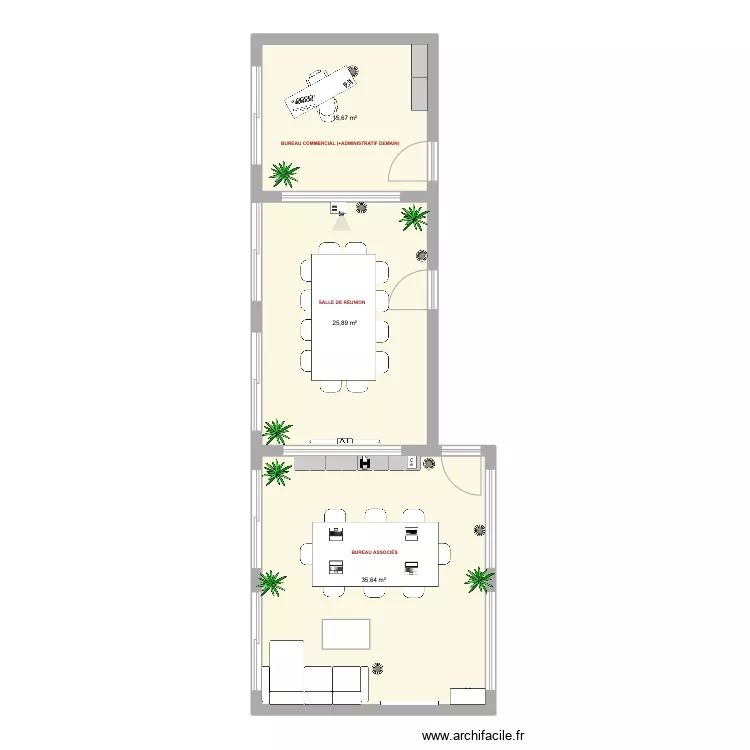Bureau associ&eacute;s. Plan de 