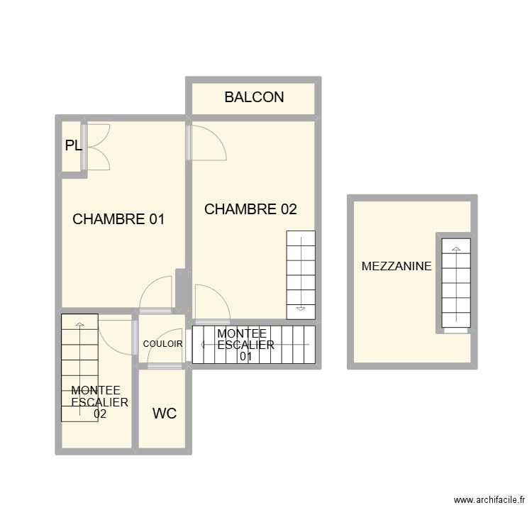 PLAN ST GILLES ETAGE AM. Plan de 11 pièces et 27 m2