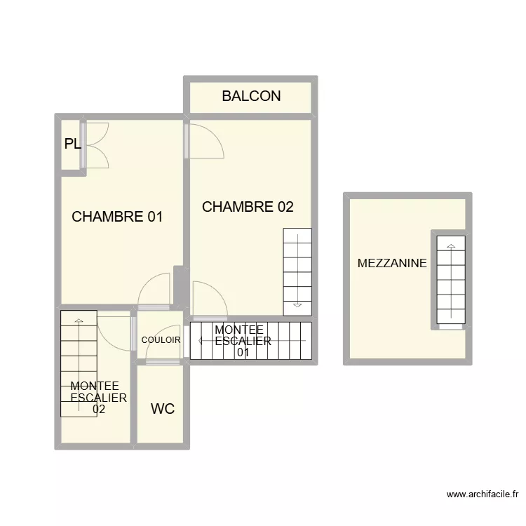 PLAN ST GILLES ETAGE AM. Plan de 