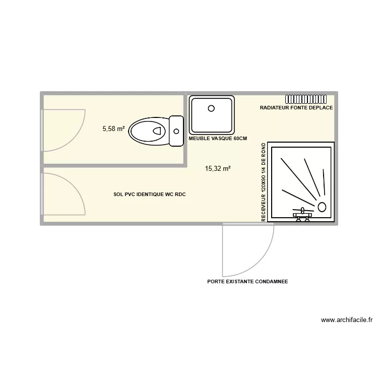 BOULANGER LAON. Plan de 2 et 21 m² BOULANGER LAON. Plan de 2 et 21 m²