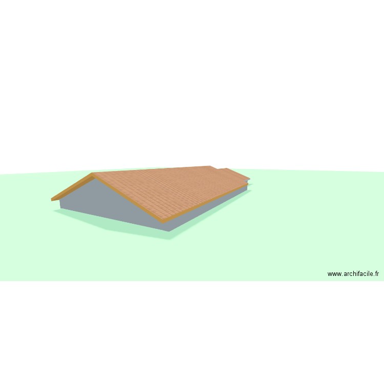 toiture lilou. Plan de 2 pièces et 173 m2