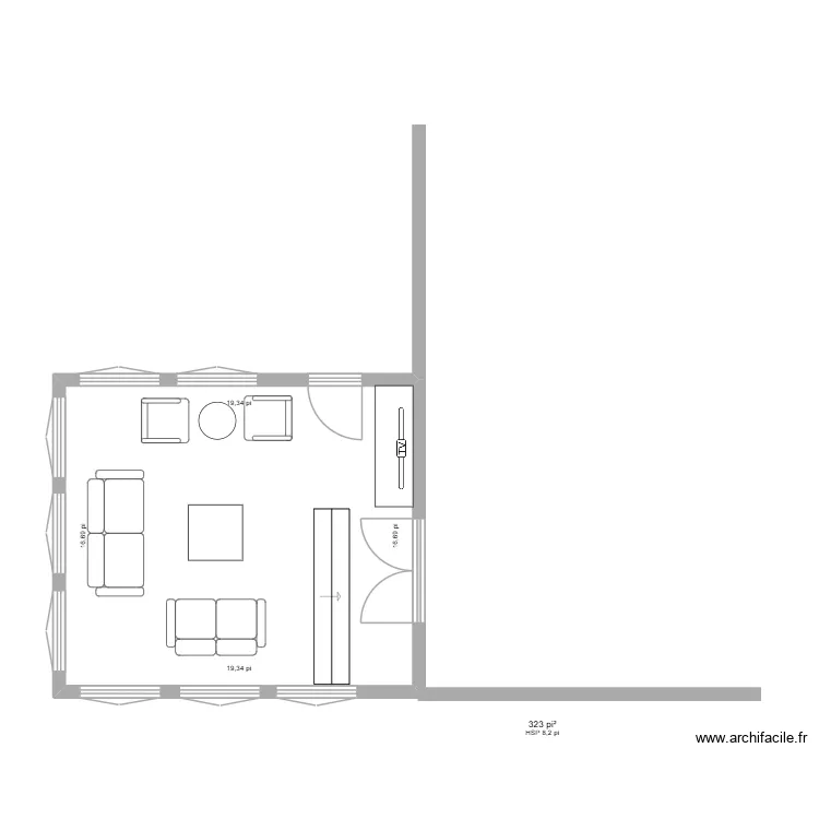 Pascale 1. Plan de 1 et 30 m² Pascale 1. Plan de 1 et 30 m²