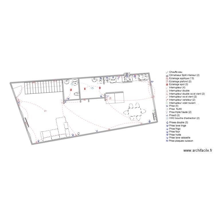 RDC. Plan de 0 pièce et 0 m2