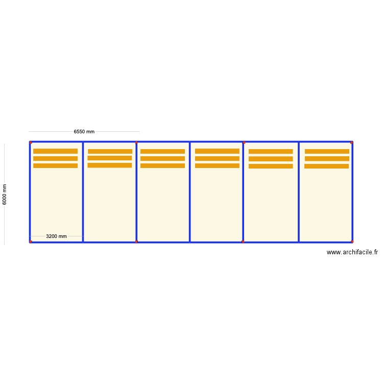 FPF 2. Plan de 6 pièces et 111 m2