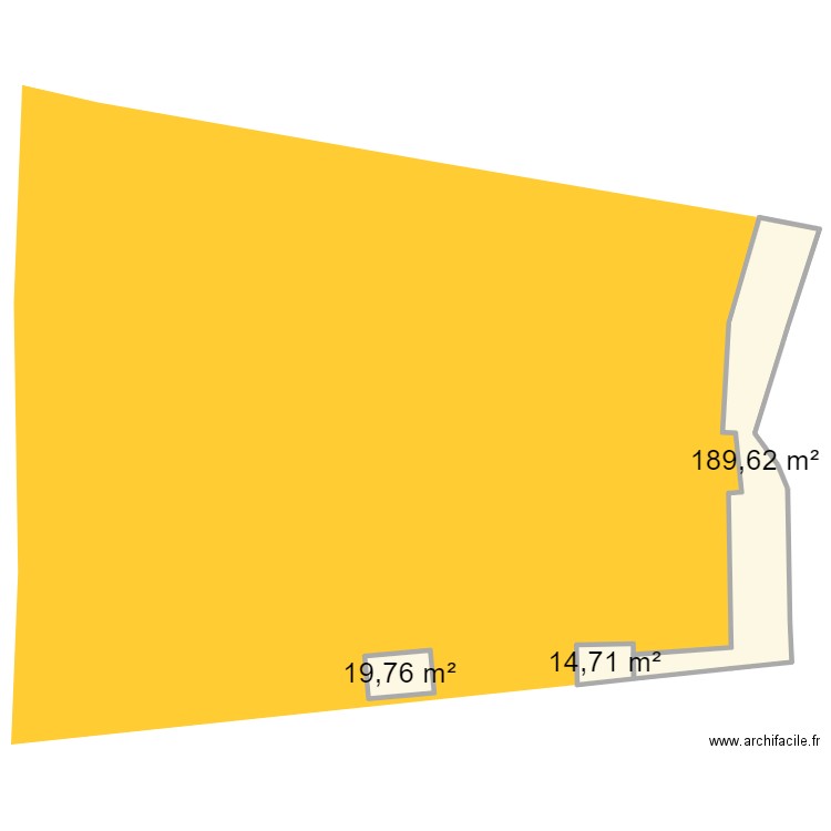 TERRAIN MAISON. Plan de 3 pièces et 224 m2