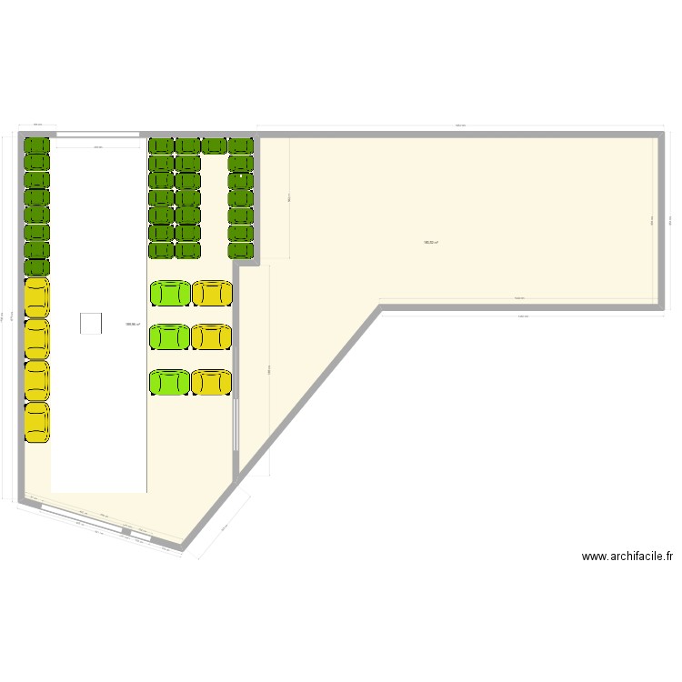 LDV Déchetterie. Plan de 2 pièces et 373 m2