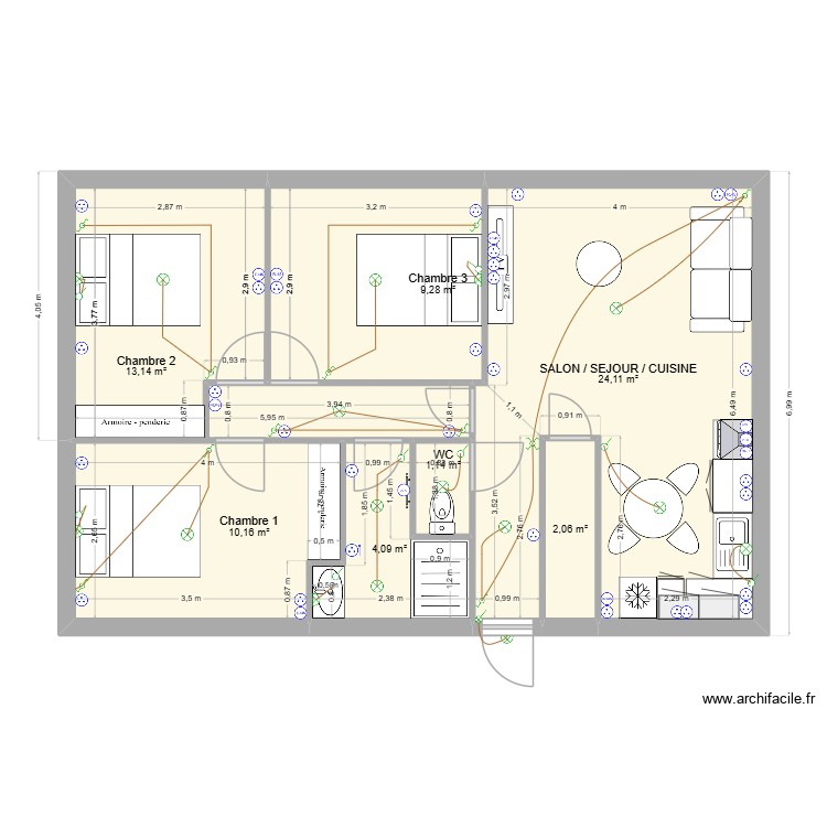 DUPUY CHAUVIN. Plan de 0 pièce et 0 m2