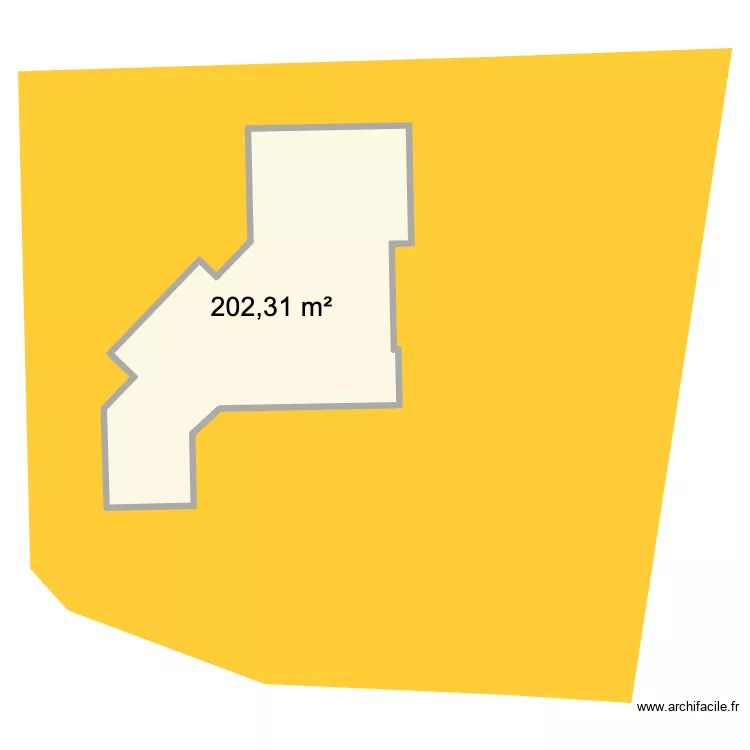 Parcelle cadastrale maison. Plan de 