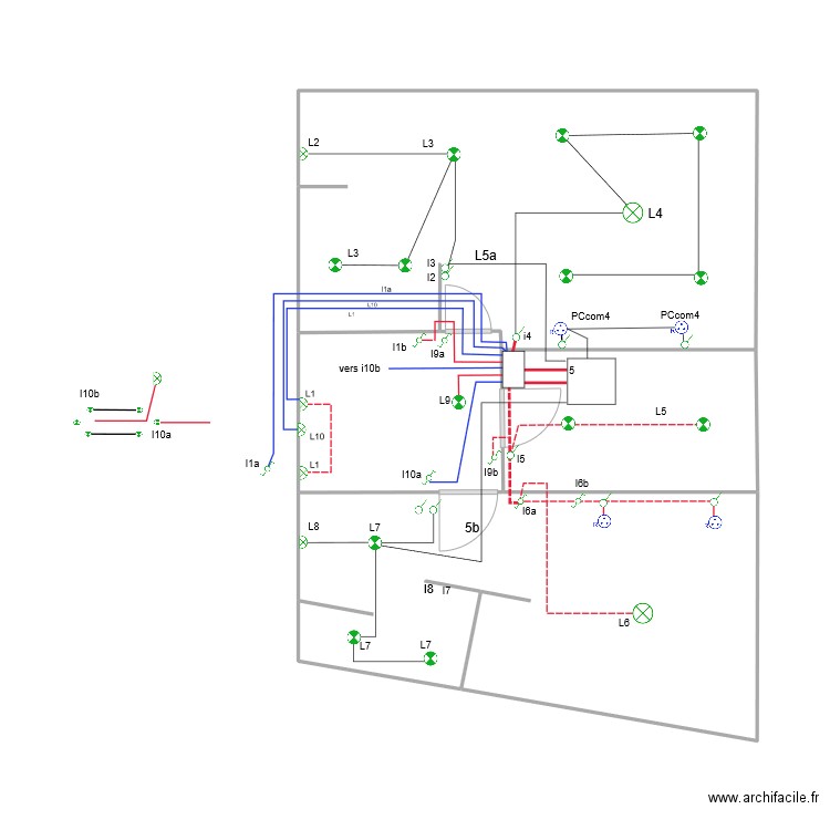 lumInaire 1 er FINAL. Plan de 4 pièces et 52 m2