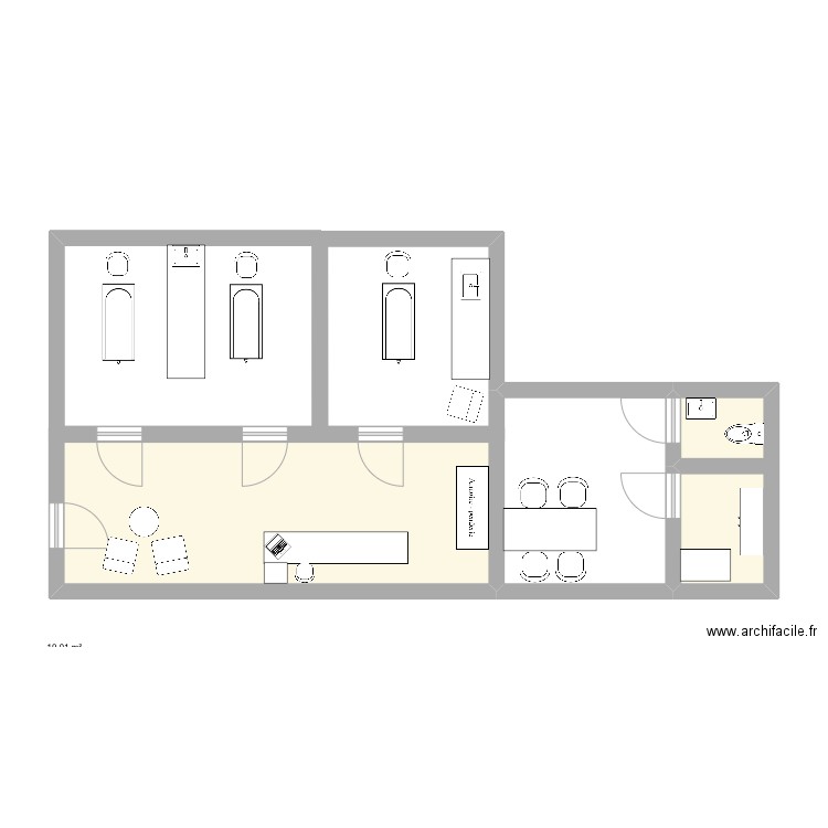 Institut. Plan de 0 pièce et 0 m2