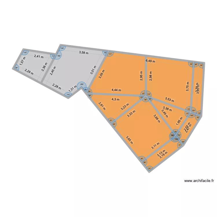 TOITURE AVANT. Plan de 9 et 66 m² TOITURE AVANT. Plan de 9 et 66 m²