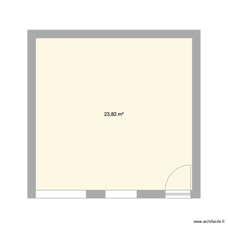 renfoncement. Plan de 0 pièce et 0 m2