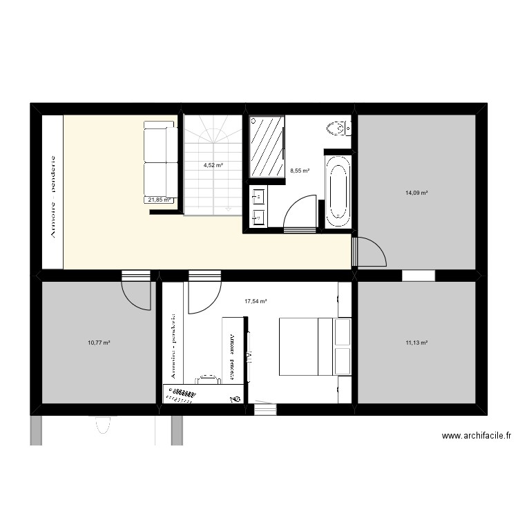 BIX. Plan de 13 pièces et 189 m2